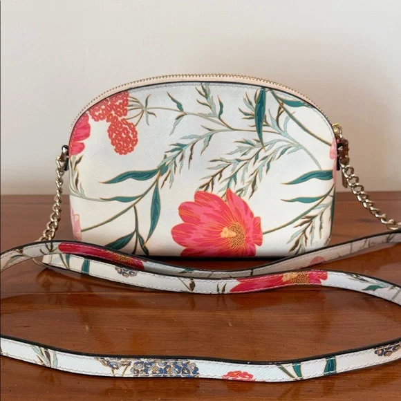 Kate Spade Floral Crossbody Bag - Cream and Red - Picture 7 of 8